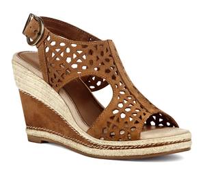 S.Oliver Sandalette mit Lochungen und Espadrilles-Sohle